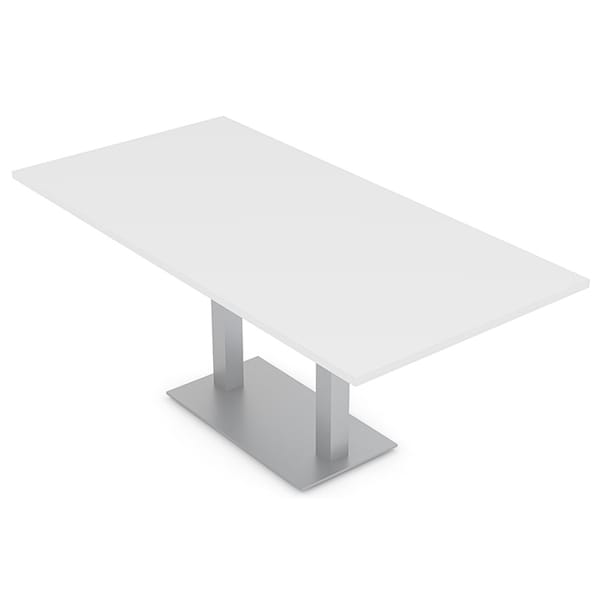 Rectangle 6 Person Conference Room Table, 36" W, 6 ft. L, 29" H, White